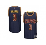 Men's Cleveland Cavaliers #3 Derrick Williams adidas Navy Player Swingman CavFanatic Jersey