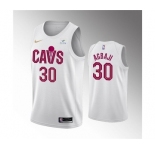 Men's Cleveland Cavaliers #30 Ochai Agbaji White Association Edition Stitched Basketball Jersey