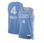 Men's Cleveland Cavaliers #4 Evan Mobley Light Blue 2024-25 City Edition Stitched Jersey