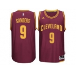 Men's Cleveland Cavaliers #9 Larry Sanders adidas Burgundy Player Swingman Road Jersey