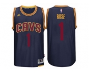 Men's Derrick Rose Cleveland Cavaliers #1 Alternate Navy New Swingman Jersey
