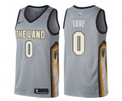 Men's Nike Cleveland Cavaliers #0 Kevin Love Swingman Gray NBA Jersey - City Edition
