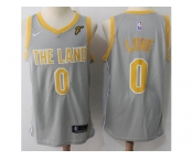 Nike Cleveland Cavaliers #0 Kevin Love Gray NBA Swingman City Edition Jersey