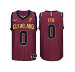 Nike NBA Cleveland Cavaliers #0 Kevin Love Jersey 2017-18 New Season Wine Red Jersey