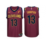 Nike NBA Cleveland Cavaliers #13 Tristan Thompson Jersey 2017-18 New Season Wine Red Jersey