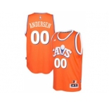 adidas Cleveland Cavaliers #00 Chris Andersen Orange Hardwood Classics Swingman Jersey