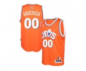 adidas Cleveland Cavaliers #00 Chris Andersen Orange Hardwood Classics Swingman Jersey