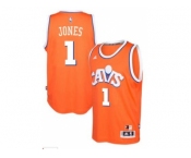 adidas Cleveland Cavaliers #1 James Jones Orange Hardwood Classics Swingman Jersey