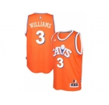 adidas Cleveland Cavaliers #3 Derrick Williams Orange Hardwood Classics Swingman Jersey