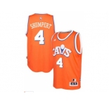 adidas Cleveland Cavaliers #4 Iman Shumpert Orange Hardwood Classics Swingman Jersey