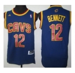 nba cleveland cavaliers #12 bennett blue[revolution 30 swingman]