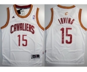 nba cleveland cavaliers #15 kyrie irving white(Revolution 30 Swingman)