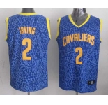nba cleveland cavaliers #2 irving blue leopard print[2014 new]