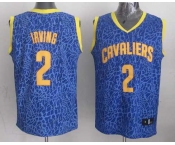 nba cleveland cavaliers #2 irving blue leopard print[2014 new]
