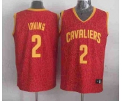 nba cleveland cavaliers #2 irving red leopard print