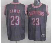 nba cleveland cavaliers #23 james black-grey[2012]