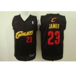 nba cleveland cavaliers #23 james black with red[Nike Logo]