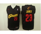 nba cleveland cavaliers #23 james black with red[Nike Logo]