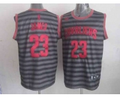 nba cleveland cavaliers #23 james grey[black strip]