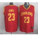 nba cleveland cavaliers #23 james red leopard print