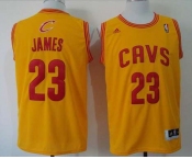 nba cleveland cavaliers #23 james yellow[revolution 30 swingman]
