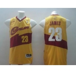 nba cleveland cavaliers #23 james yellow[revolution 30 swingman][new]