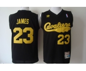 nba cleveland cavaliers #23 love black[swingman throwback]