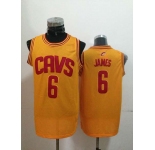 nba cleveland cavaliers #6 james yellow[revolution 30 swingman]