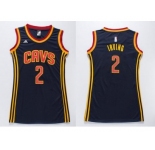 NBA Women Cavaliers #2 Kyrie Irving Navy Blue Dress Stitched Jerseys