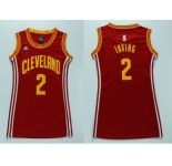 NBA Women Cavaliers #2 Kyrie Irving Red Dress Stitched Jerseys