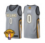 Women's Nike Cleveland Cavaliers #0 Kevin Love Swingman Gray 2018 NBA Finals Bound NBA Jersey - City Edition
