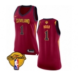 Women's Nike Cleveland Cavaliers #1 Rodney Hood Authentic Maroon 2018 NBA Finals Bound NBA Jersey - Icon Edition