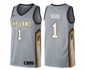 Women's Nike Cleveland Cavaliers #1 Rodney Hood Swingman Gray NBA Jersey - City Edition
