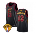 Women's Nike Cleveland Cavaliers #13 Tristan Thompson Authentic Black 2018 NBA Finals Bound NBA Jersey Statement Edition