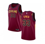 Women's Nike Cleveland Cavaliers #33 Shaquille O'Neal Swingman Maroon Road NBA Jersey - Icon Edition