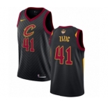 Women's Nike Cleveland Cavaliers #41 Ante Zizic Authentic Black 2018 NBA Finals Bound NBA Jersey Statement Edition