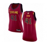 Women's Nike Cleveland Cavaliers #41 Ante Zizic Authentic Maroon 2018 NBA Finals Bound NBA Jersey - Icon Edition