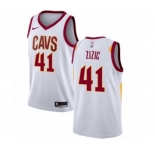 Women's Nike Cleveland Cavaliers #41 Ante Zizic Authentic White NBA Jersey - Association Edition