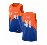 Women's Nike Cleveland Cavaliers #41 Ante Zizic Swingman Blue NBA Jersey - City Edition