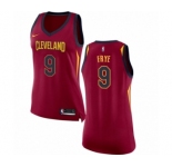 Women's Nike Cleveland Cavaliers #9 Channing Frye Authentic Maroon NBA Jersey - Icon Edition