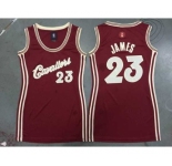 women nba cleveland cavaliers #23 james red[2015 Christmas edition]