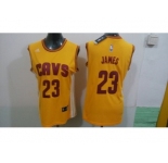 women nba cleveland cavaliers #23 james yellow jerseys