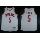 NBA Youth Revolution 30 Cleveland Cavaliers #5 J.R. Smith White Stitched Jerseys