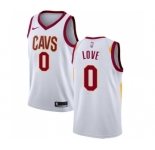 Youth Nike Cleveland Cavaliers #0 Kevin Love Swingman White Home NBA Jersey - Association Edition