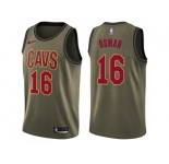 Youth Nike Cleveland Cavaliers #16 Cedi Osman Green Salute to Service NBA Swingman Jersey