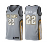 Youth Nike Cleveland Cavaliers #22 Larry Nance Jr. Swingman Gray NBA Jersey - City Edition