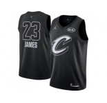 Youth Nike Cleveland Cavaliers #23 LeBron James Black NBA Jordan Swingman 2018 All-Star Game Jersey