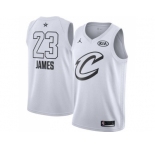 Youth Nike Cleveland Cavaliers #23 LeBron James White NBA Jordan Swingman 2018 All-Star Game Jersey
