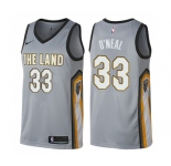 Youth Nike Cleveland Cavaliers #33 Shaquille O'Neal Swingman Gray NBA Jersey - City Edition