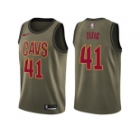 Youth Nike Cleveland Cavaliers #41 Ante Zizic Green Salute to Service NBA Swingman Jersey